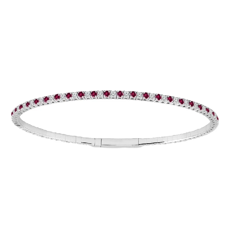 Ruby Bangle (Ruby 1.51 cts. White Diamond 0.76 cts.)