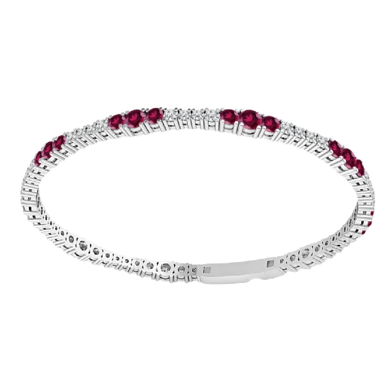 Ruby Bangle (Ruby 3.51 cts. White Diamond 1.01 cts.)