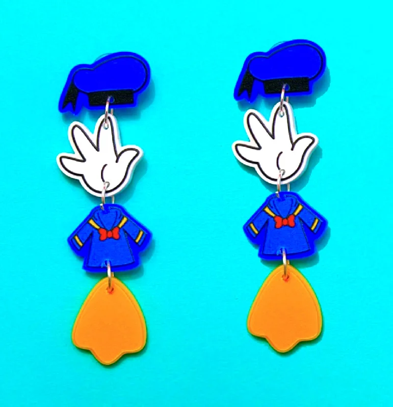 Sailor Duck Tiered Drop Earrings