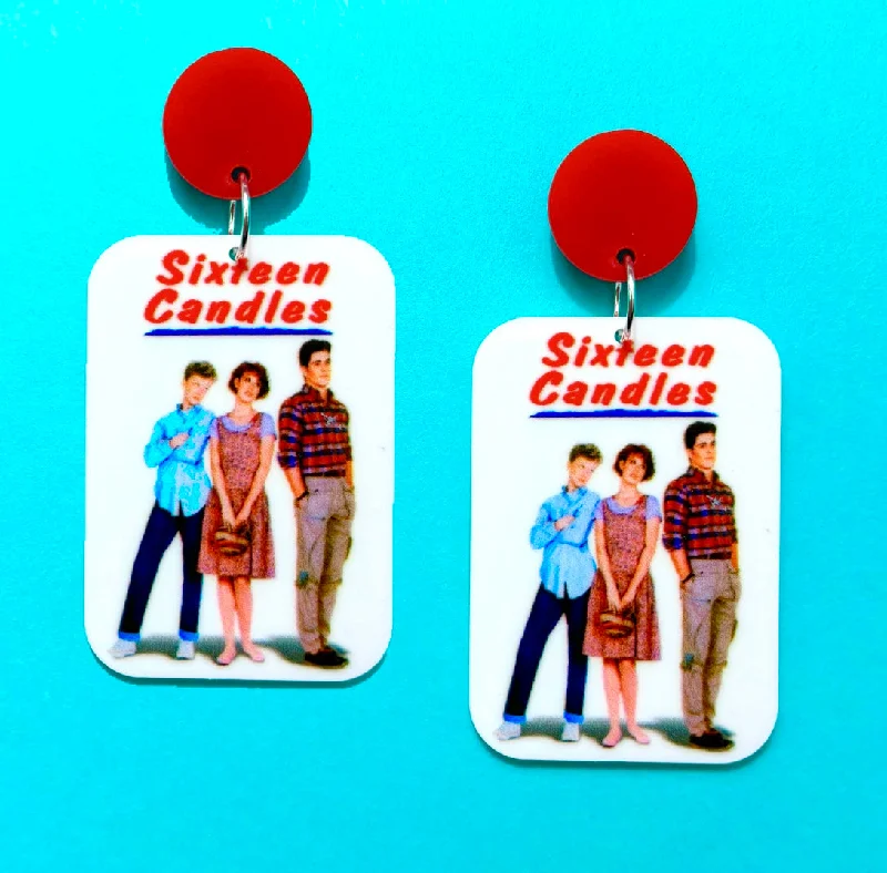 Sixteen Candles Acrylic Drop Earrings