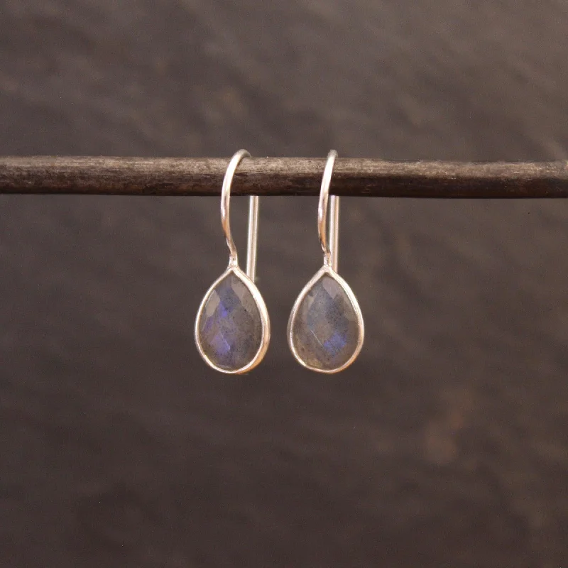 Labradorite Teardrop Earrings