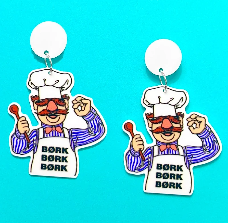 Swedish Chef Drop Earrings