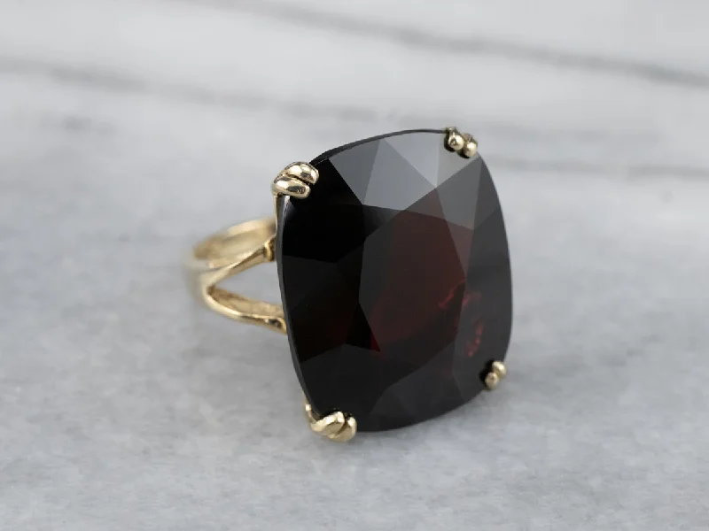 Vintage Garnet Statement Ring