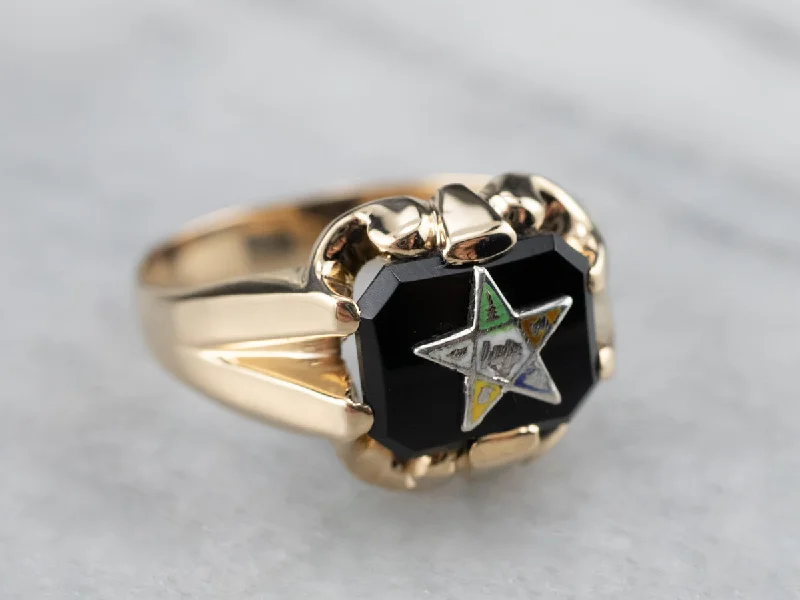 Vintage Order of the Eastern Star Ring