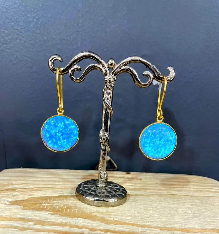 Yaron Morhaim Gold Opal Drop Earrings