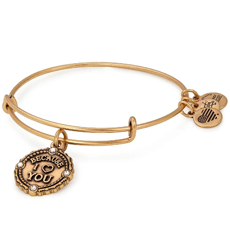 ALEX AND ANI Because I Love You Charm Bangle