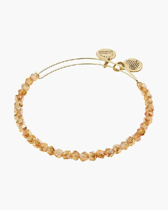 ALEX AND ANI Caramel Splendor Beaded Bangle