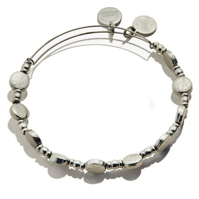 Alex and Ani Coin Metal Beaded Bangle