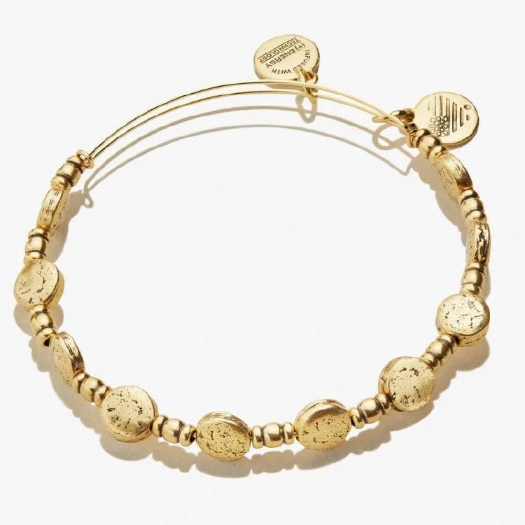 ALEX AND ANI Coin Metal Beaded Bangle