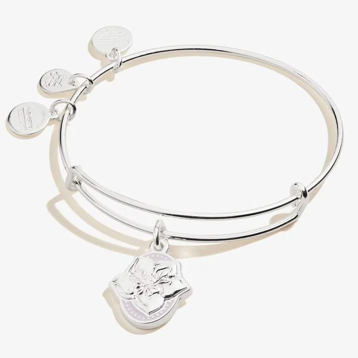 ALEX AND ANI Color Infusion Wildflower Charm Bangle