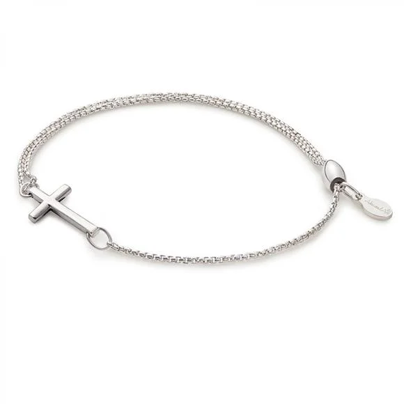 ALEX AND ANI Cross Pull Chain Bracelet