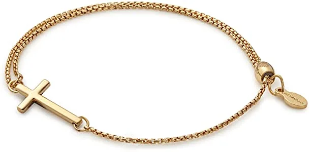 ALEX AND ANI Cross Pull Chain Bracelet