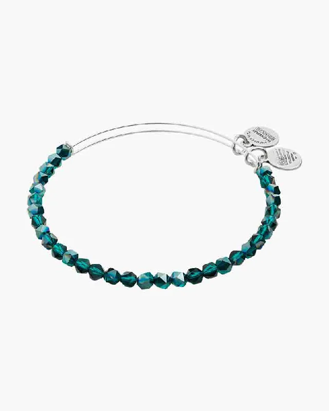 ALEX AND ANI Emerald Splendor Beaded Bangle