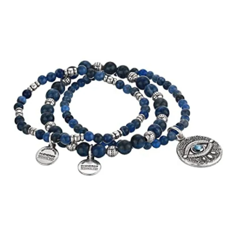 ALEX AND ANI Evil Eye Stretch Bracelet Set of 3