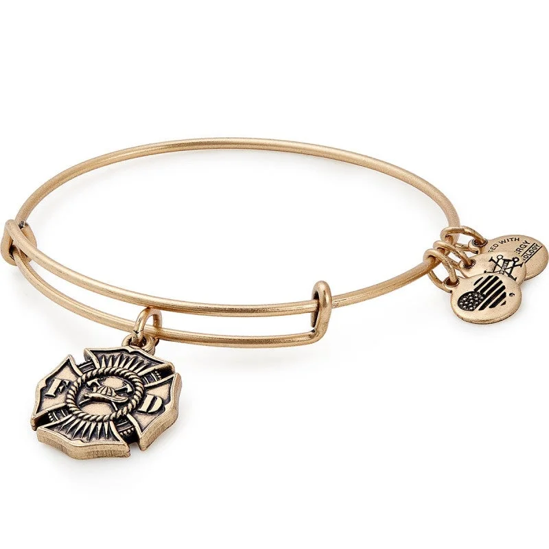 ALEX AND ANI Firefighter Charm Bangle