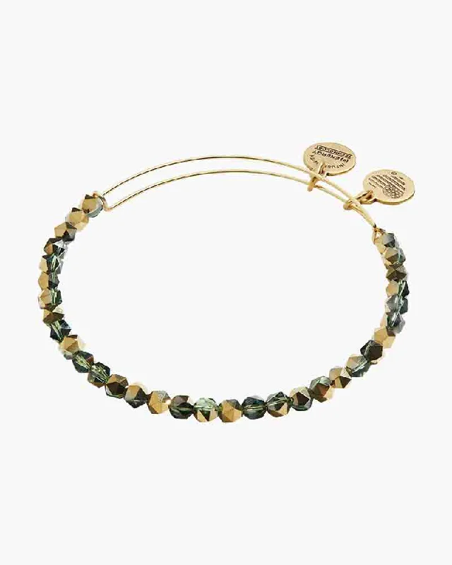 ALEX AND ANI Forest Green Splendor Beaded Bangle