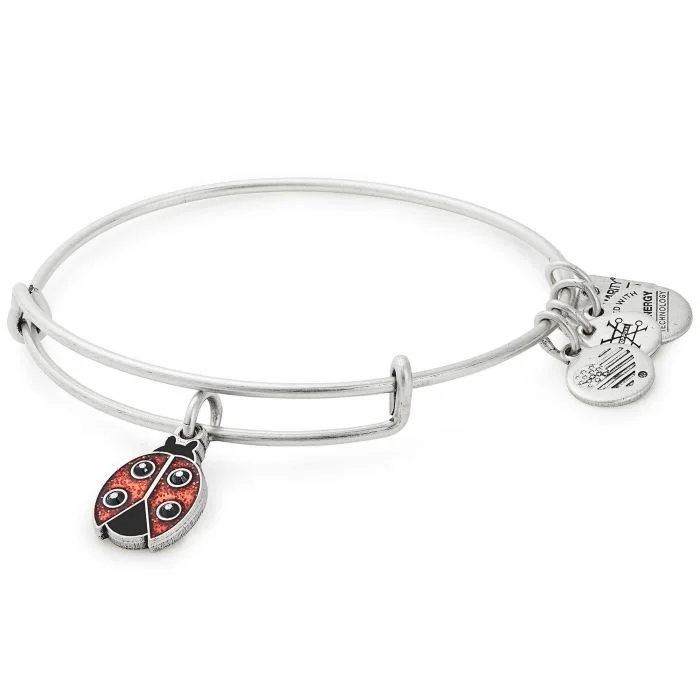 ALEX AND ANI Ladybug Charm Bangle