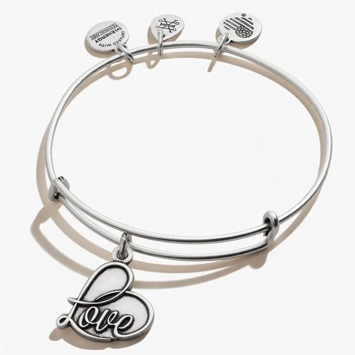 ALEX AND ANI Love Charm Bangle