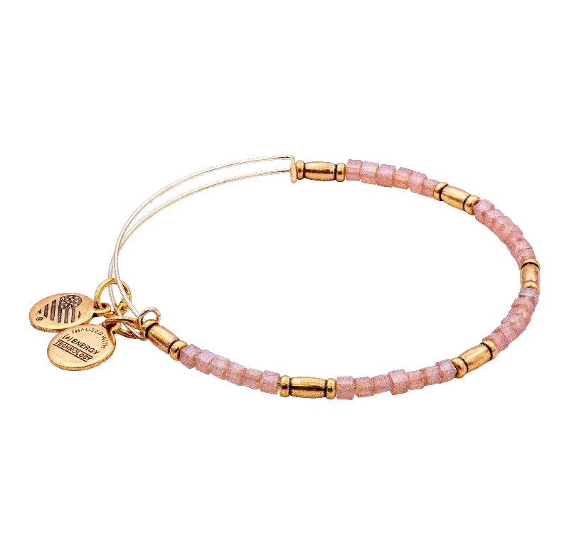 ALEX AND ANI Pale Peach Zephyr Beaded Bangle