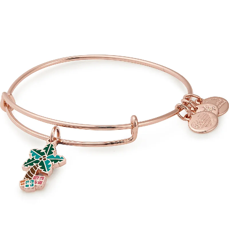 ALEX AND ANI Palm Tree with Presents Charm Bangle