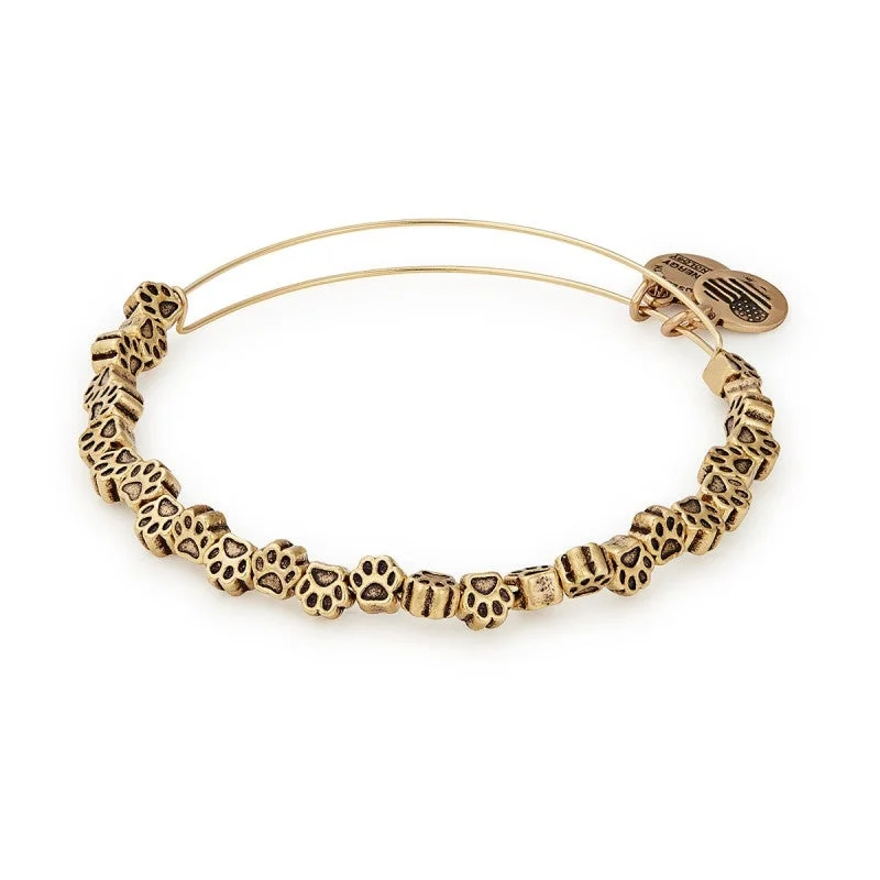 ALEX AND ANI Paw Print Beaded Bangle