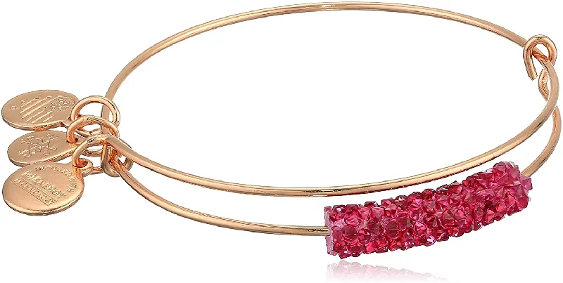 ALEX AND ANI Raspberry Lips Fine Rocks Bracelet