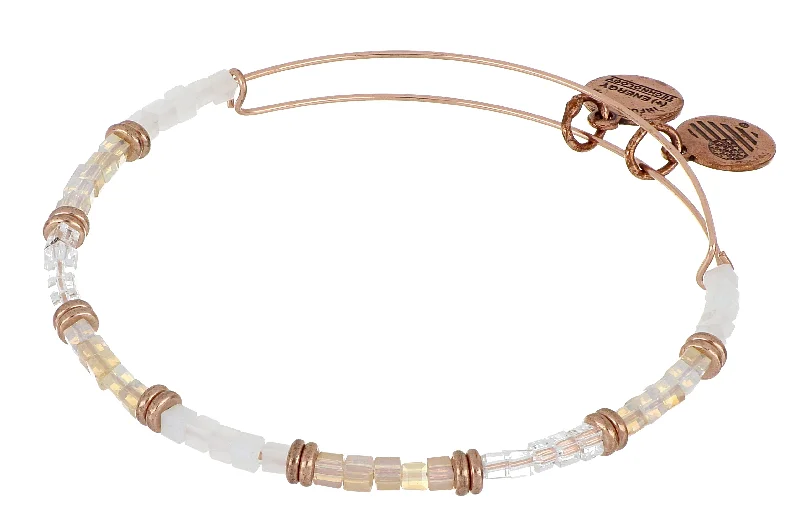 ALEX AND ANI Rose Beaded Bangle