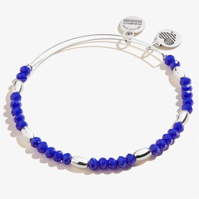 ALEX AND ANI Royal Blue Balance Beaded Bangle II