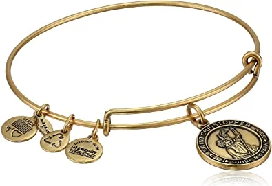 ALEX AND ANI Saint Christopher Charm Bangle