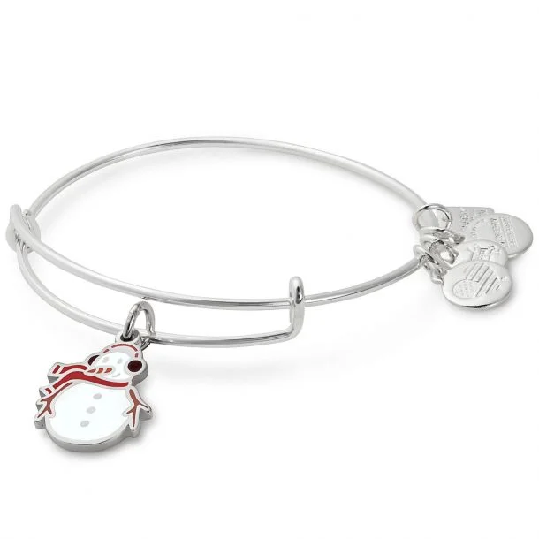 ALEX AND ANI Snowman Charm Bangle