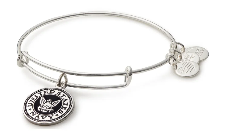 ALEX AND ANI U.S. Navy Charm Bangle