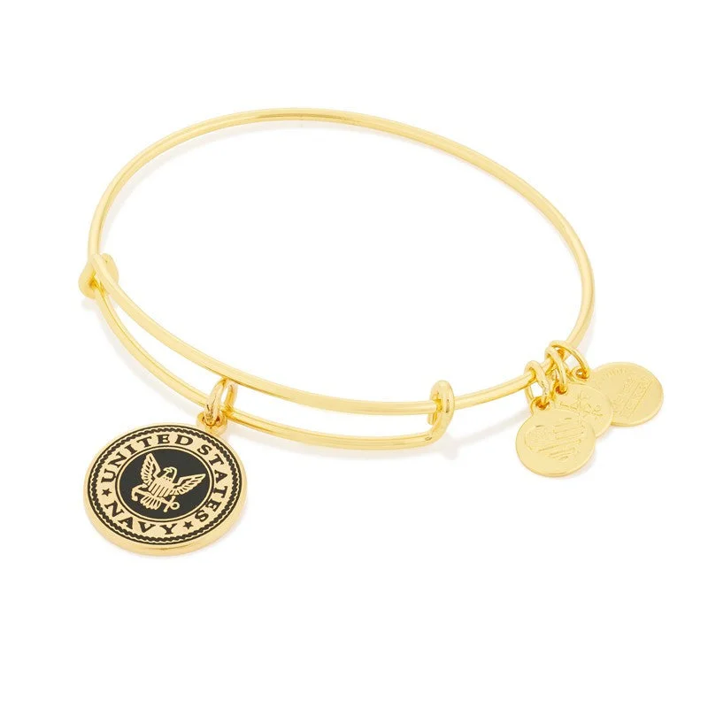 ALEX AND ANI U.S. Navy Charm Bangle