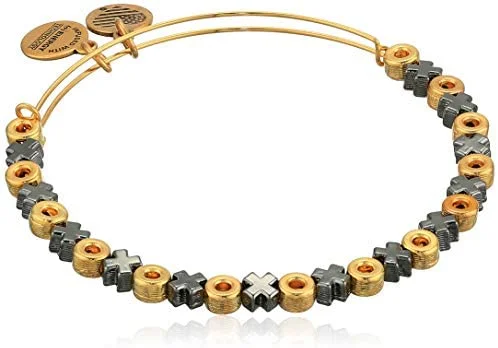 ALEX AND ANI XO Beaded Two Tone Bangle