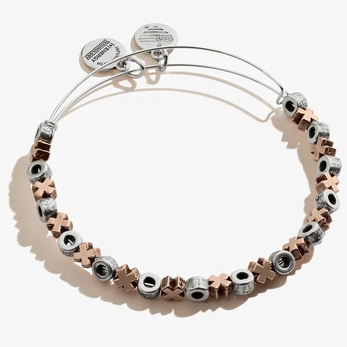 ALEX AND ANI XO Hugs & Kisses Bracelet, Two Tone