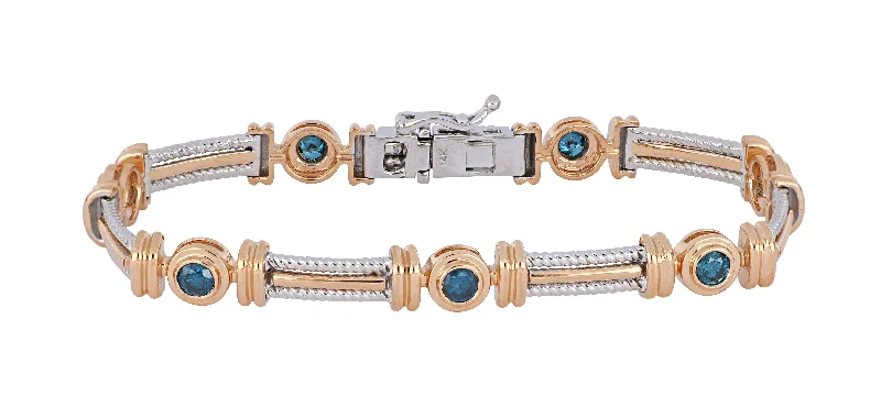 Blue Diamond Ladies Bracelet (Blue Diamond 1.45 cts.)