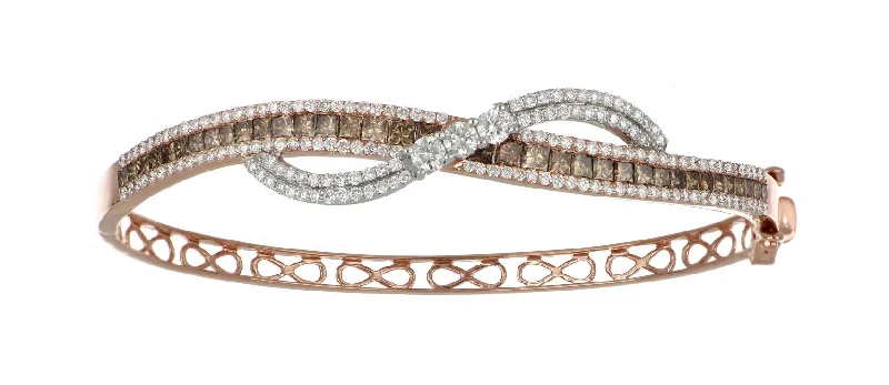 Brown Diamond Ladies Bangle (Brown Diamond 2.3 cts. White Diamond 1.68 cts.)