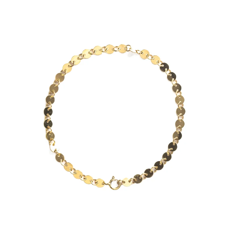 Disco Bracelet In Gold Filled