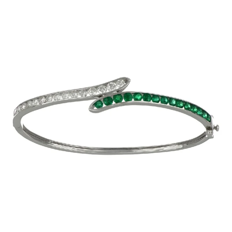 Emerald Bangle (Emerald 1.21 cts. White Diamond 1.2 cts.)