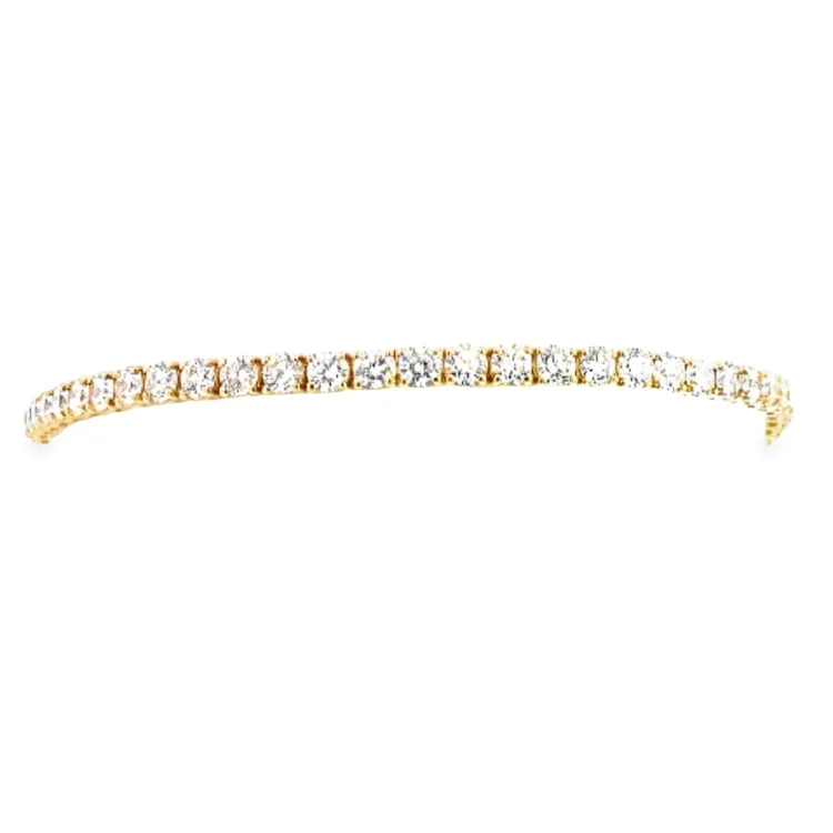 LAB GROWN ROUND DIAMONDS 5.96CTW TENNIS BRACELET