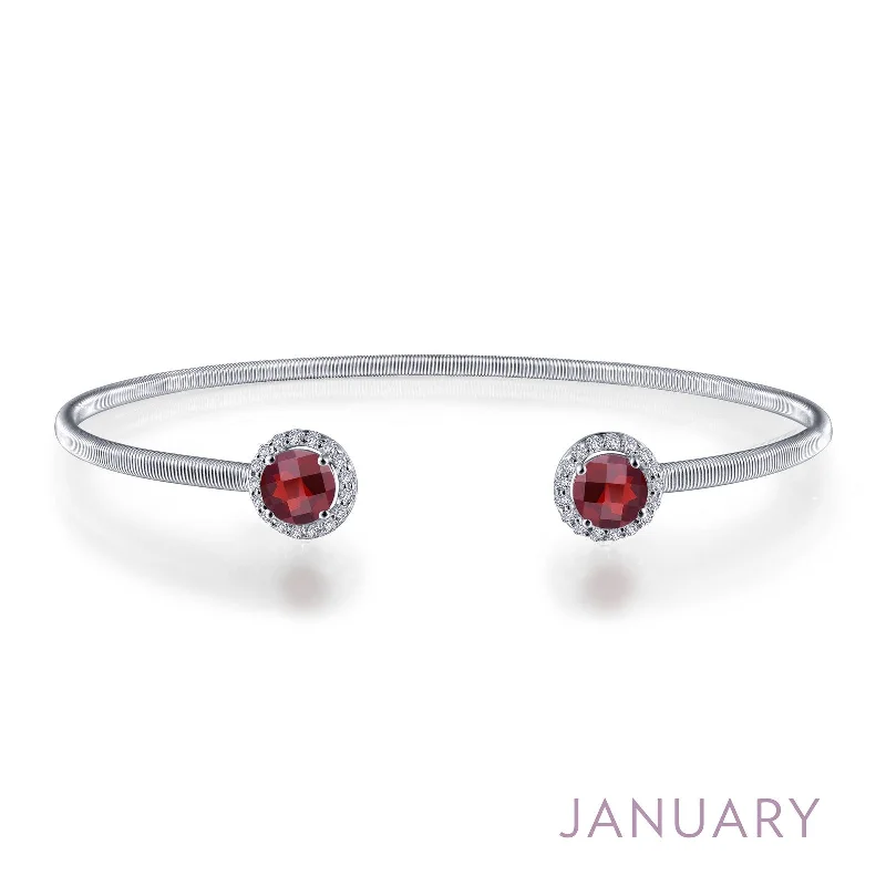 Lafonn Birthstone Garnet January Bracelet BB002GNP72