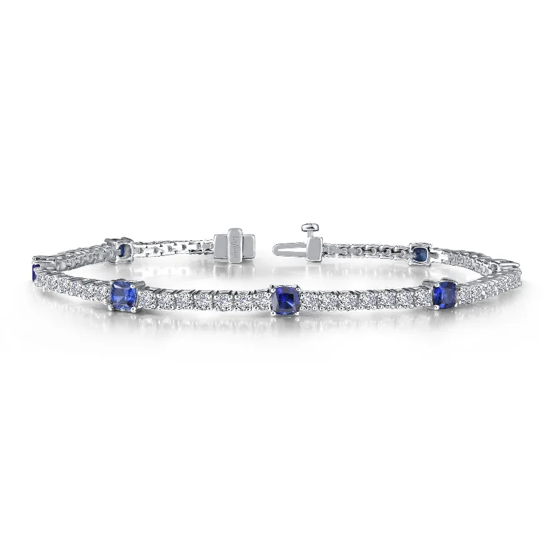 Lafonn Classic Cushion Sapphire Bracelet B0043CSP72