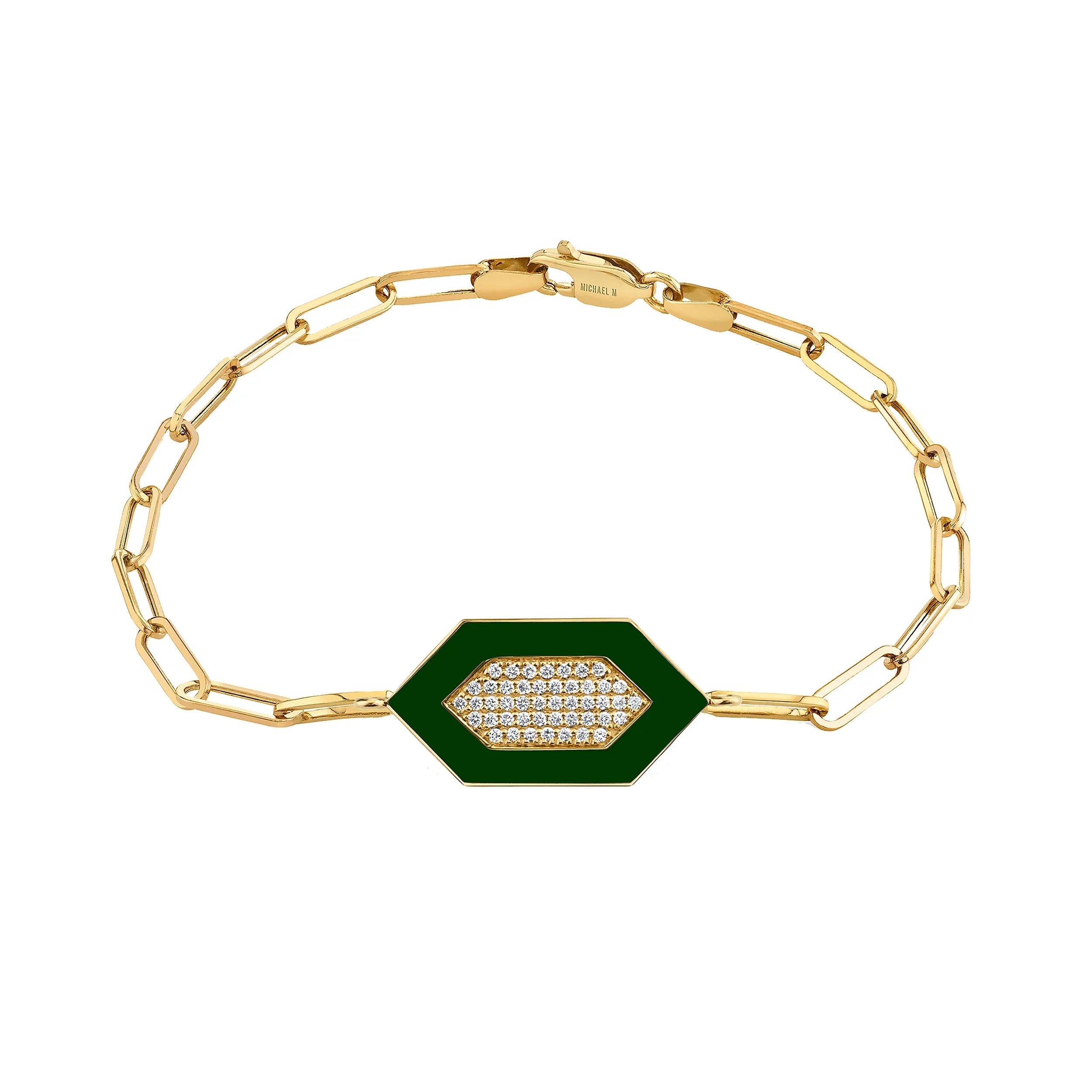 Chroma Pavé Hexagon Bracelet BR492