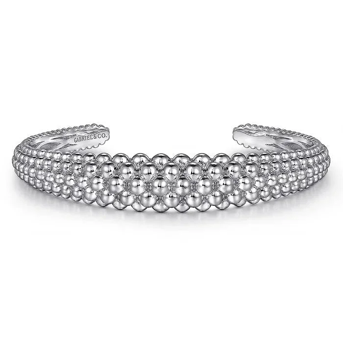 Sterling Silver Bujukan 6.25 Inch Cuff Bangle